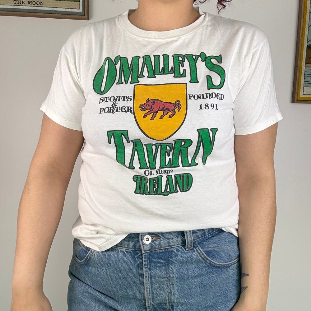 Vintage 80s irish tavern bar tee shirt L